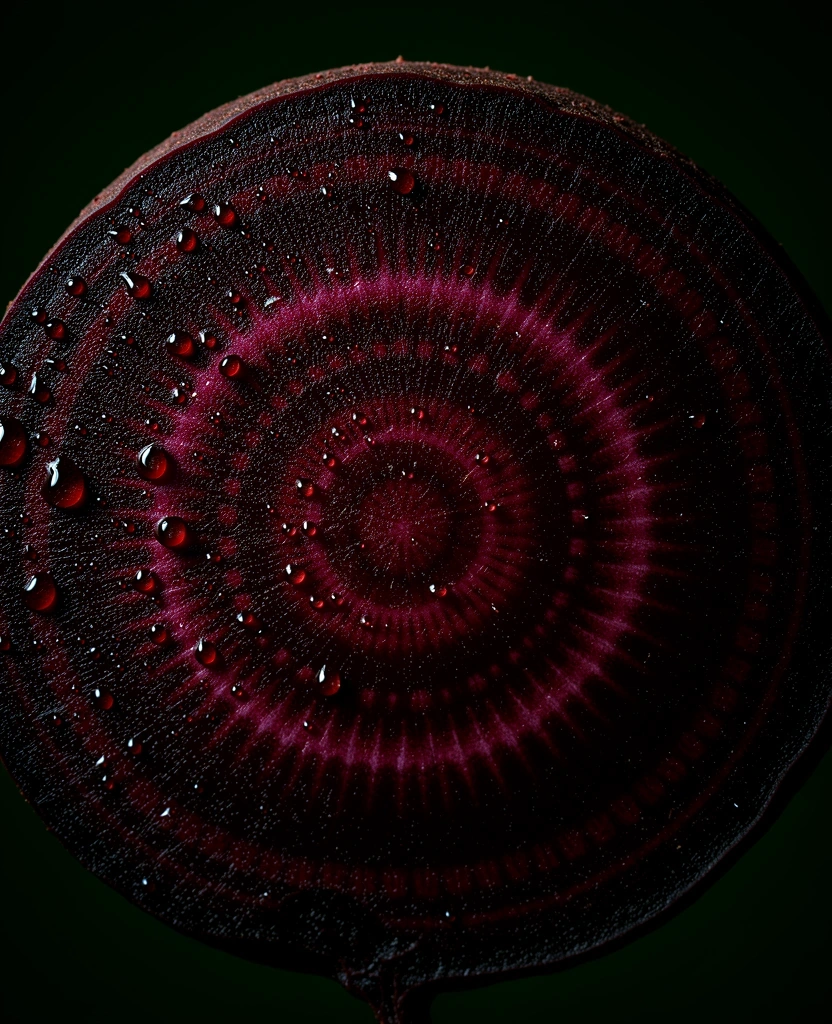 Botanische Struktur einer Roten Rübe